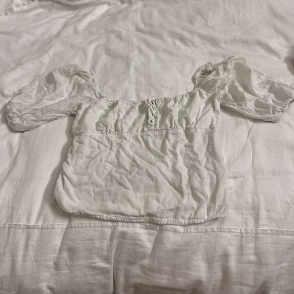 Abercrombie & Fitch White Blouse